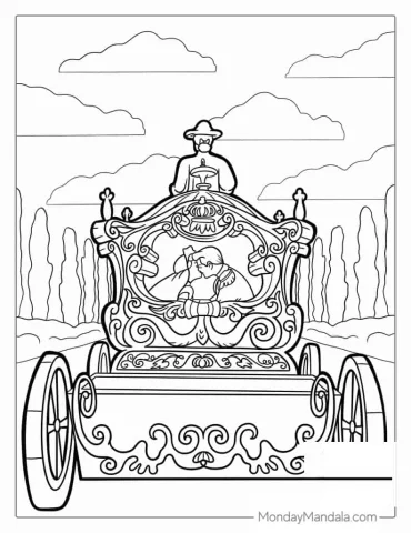 Cinderella Happily Ever After Coloring Sheet