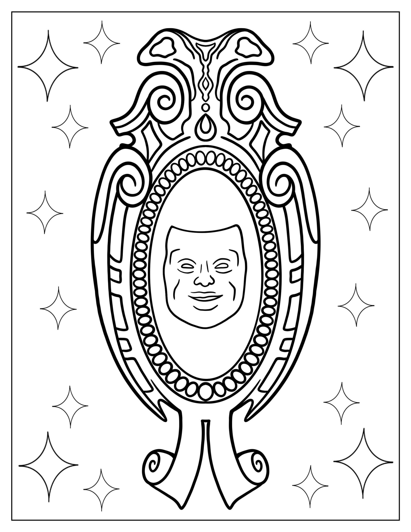 Magic Mirror From Shrek To Color