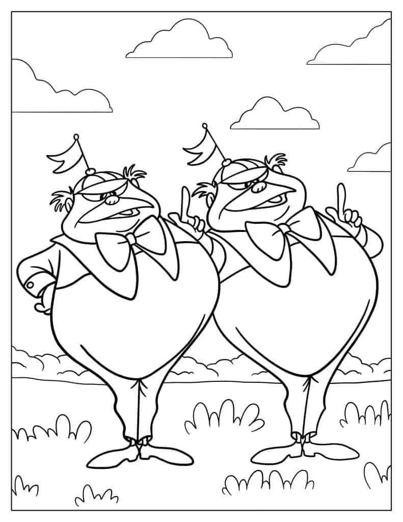 Tweedledum Characters From Alice In Wonderland