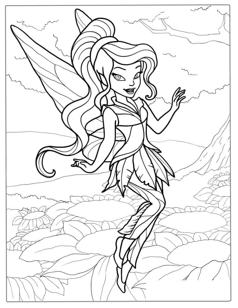 Vidia Fairy Coloring Page