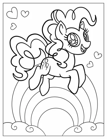 Pinkie Pie Pony Over Rainbow