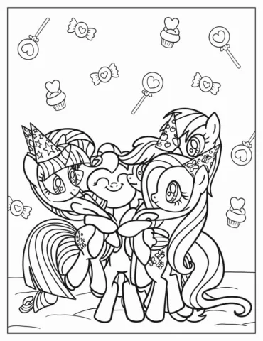My Little Pony Friends Hugging