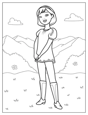 Abigail Stone From Spirit Riding Free To Color