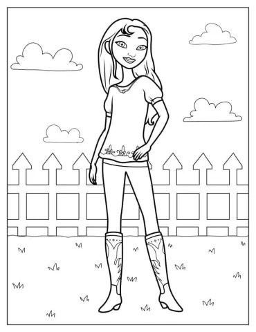 Lucky Prescott Coloring Page