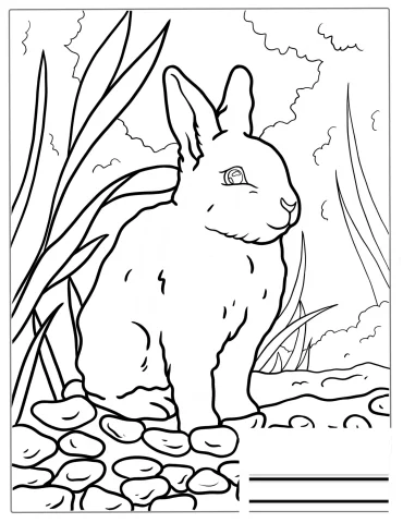 Baby Rabbit In The Wilderness