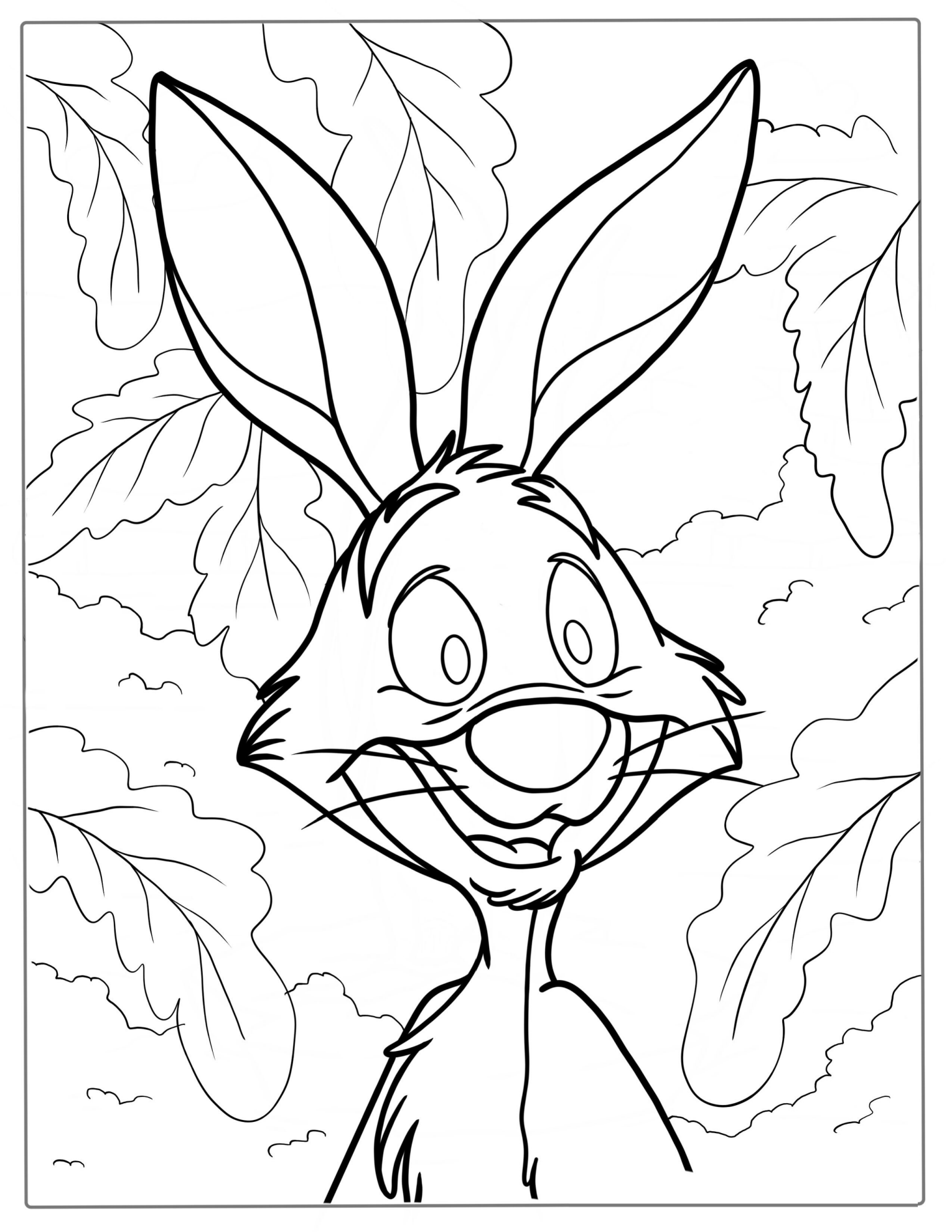 Rabbit From Winnie the Pooh To Color