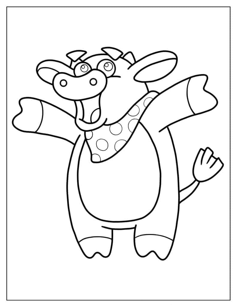 Benny The Cow From Dora The Explorer To Color