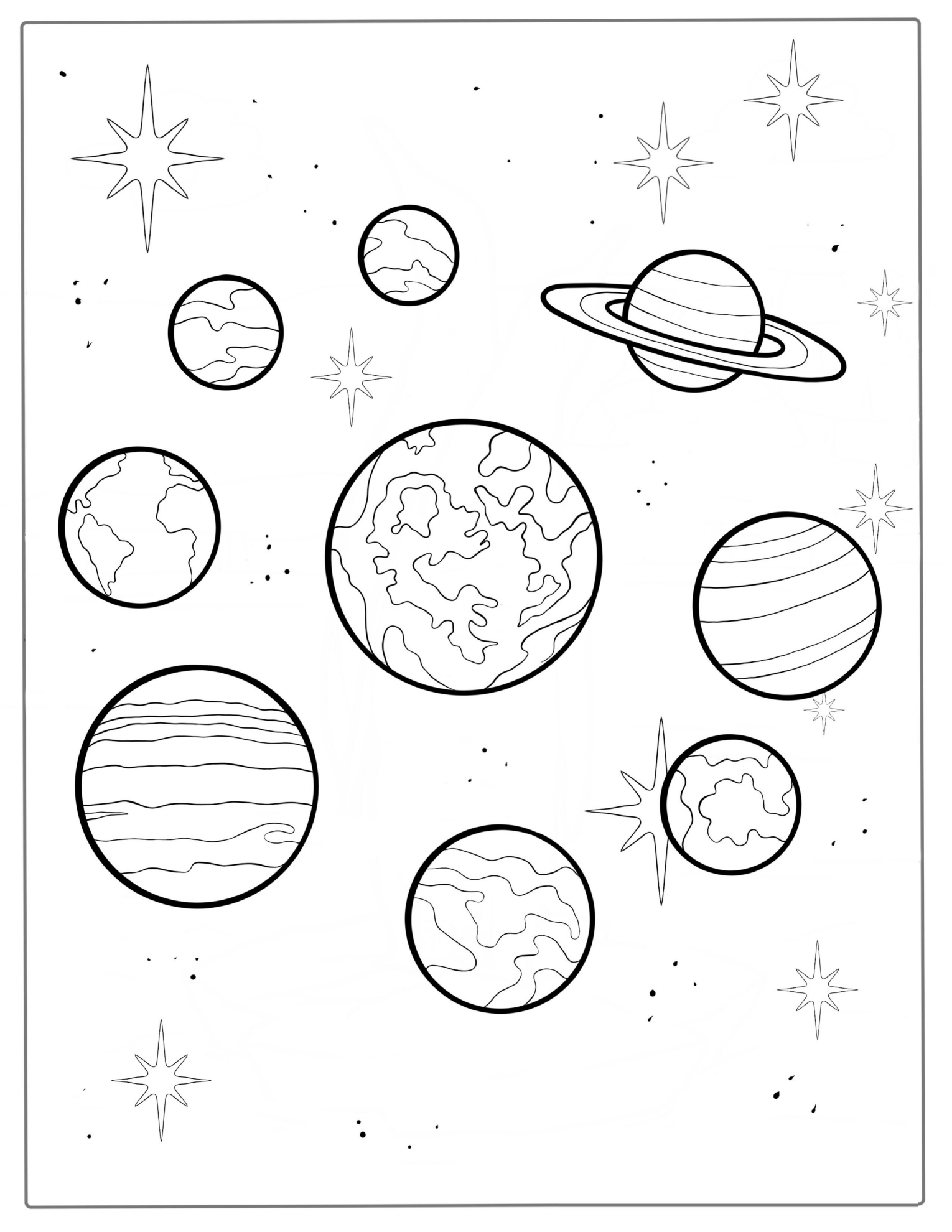 Guess The Planet In Solar System Coloring Page