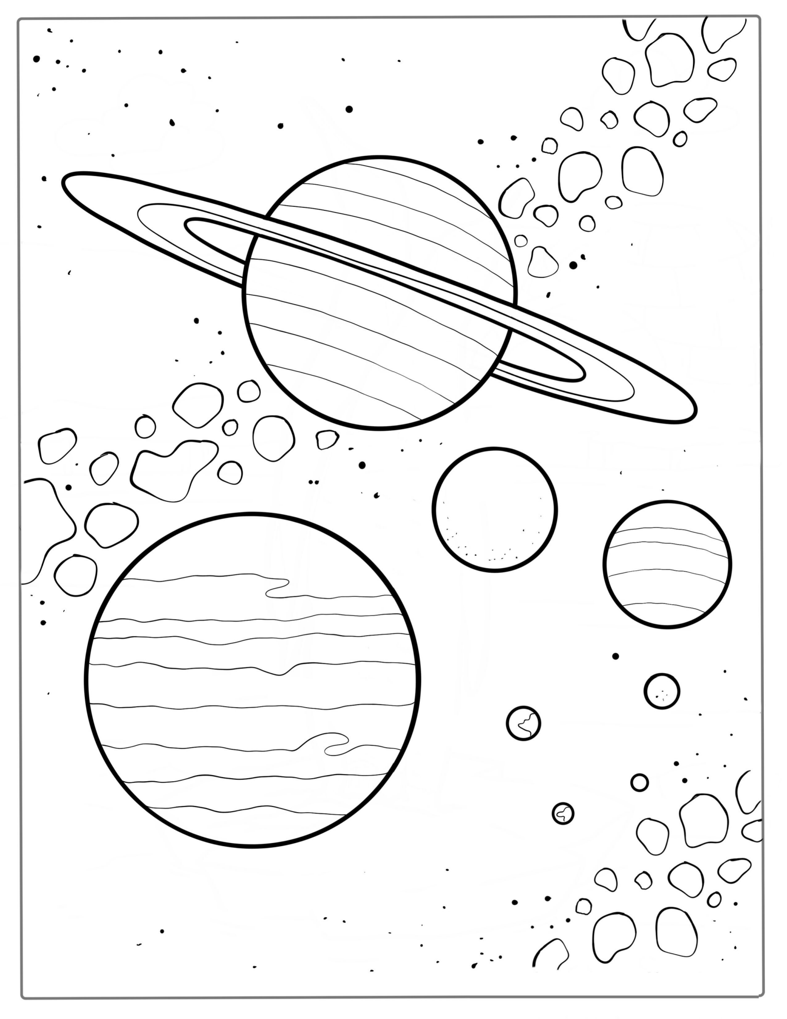 Plants In The Solar System To Scale