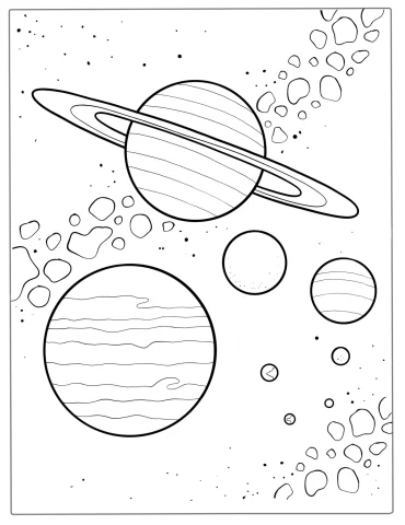 Plants In The Solar System To Scale