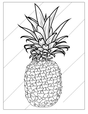 Pineapple Coloring Page