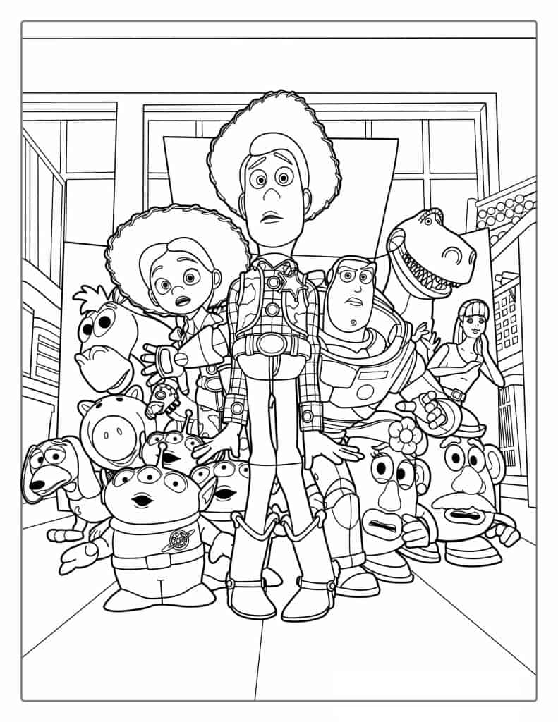 Toy Story 3 Coloring Page