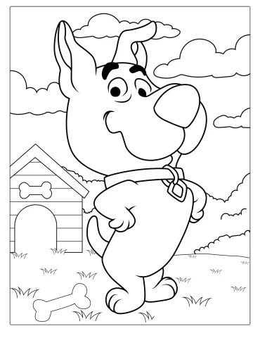 Scrappy-Doo Coloring Page For Kids