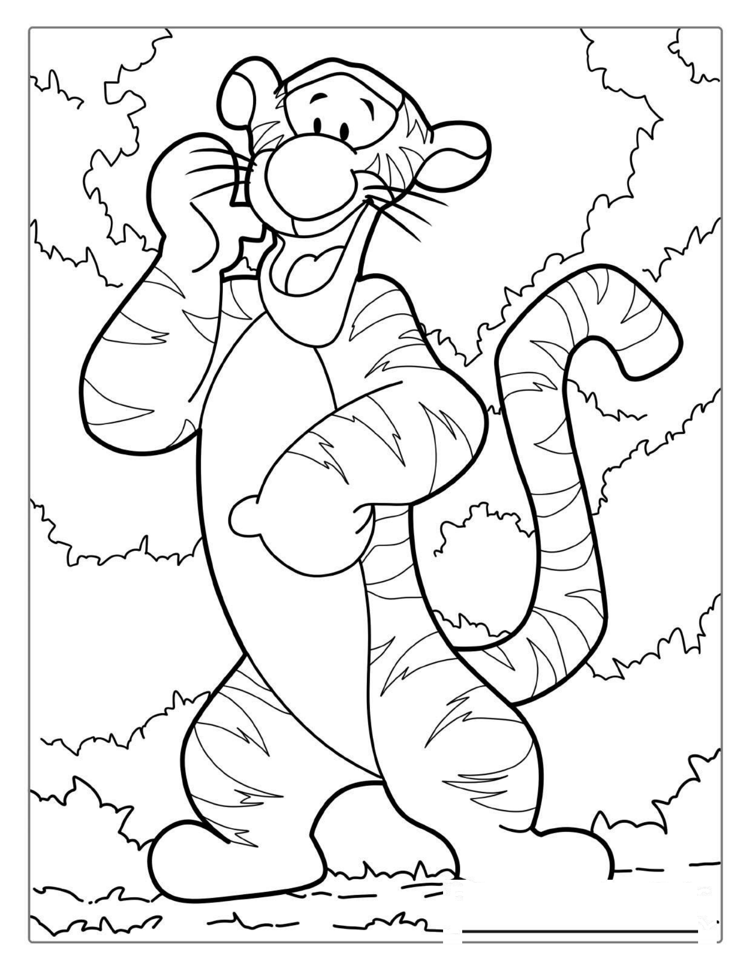 Tiger From Winnie-the-Pooh Coloring