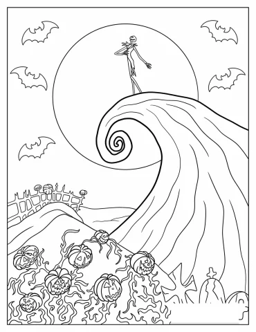 The Nightmare Before Christmas Coloring Pages