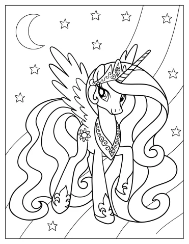 Unicorn Coloring Pages