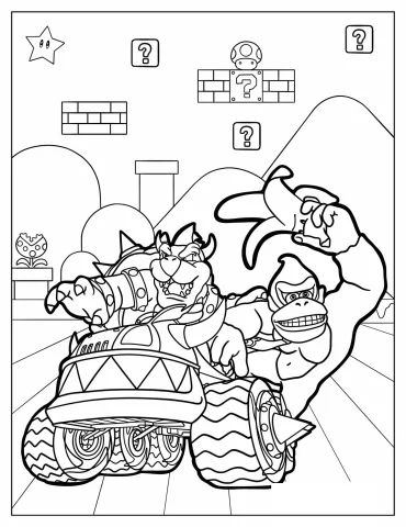 Bowser Coloring Pages
