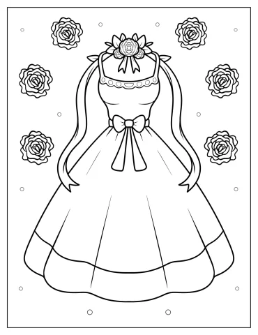 Dress Coloring Pages