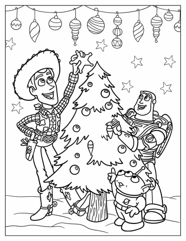 Disney Christmas Coloring Pages