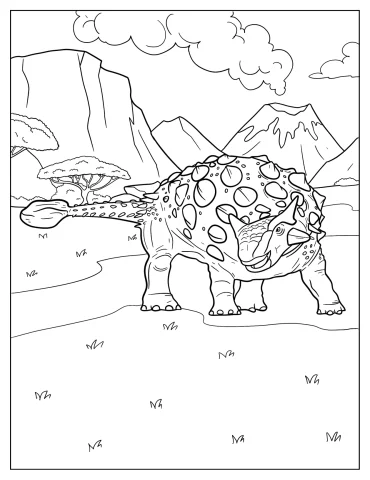 Ankylosaurus Coloring Pages