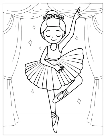 Ballerina Coloring Pages