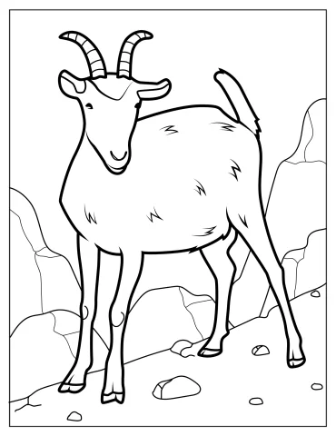 Goat Coloring Pages