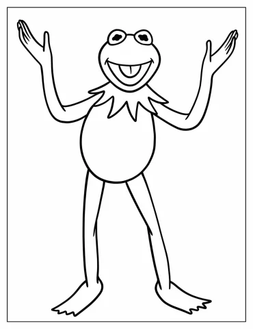 Kermit The Frog Coloring Pages