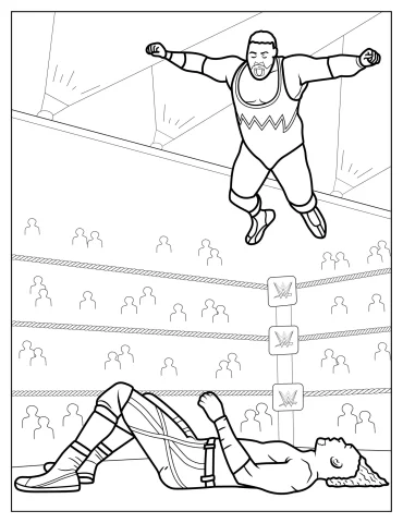 WWE Coloring Pages