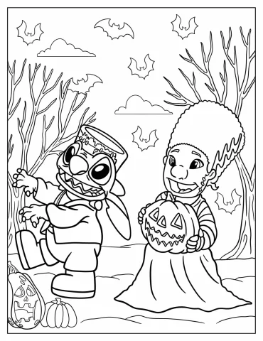 Disney Halloween Coloring Pages