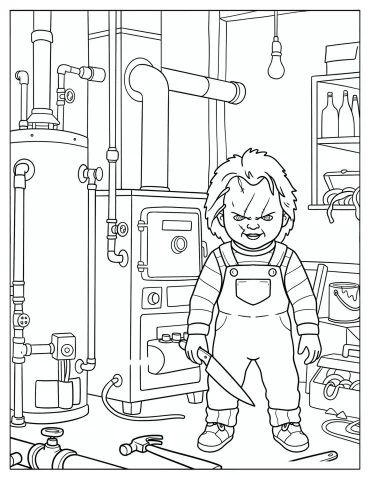 Chucky Coloring Pages