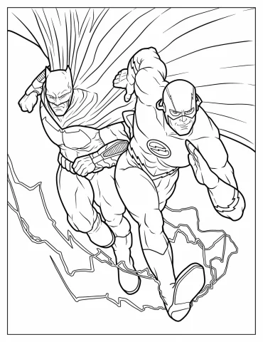 Flash Coloring Pages