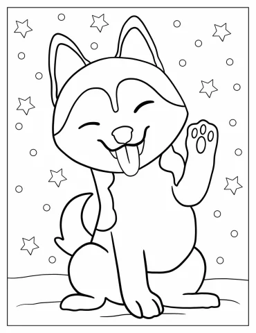 Husky Coloring Pages