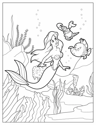 Ariel Coloring Pages