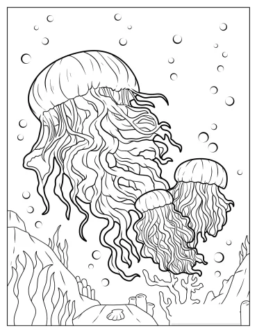 Jellyfish Coloring Pages