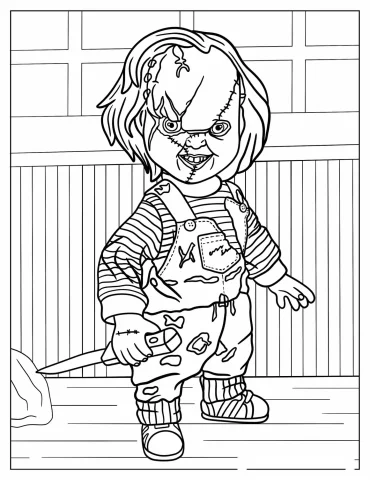 Horror Halloween Coloring Pages