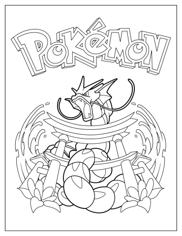 Gyarados Coloring Pages