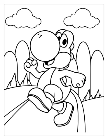 Yoshi Coloring Pages