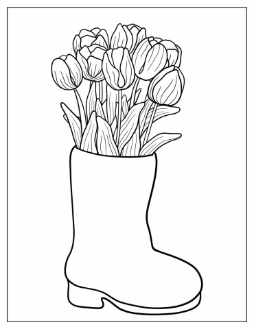 Tulip Coloring Pages