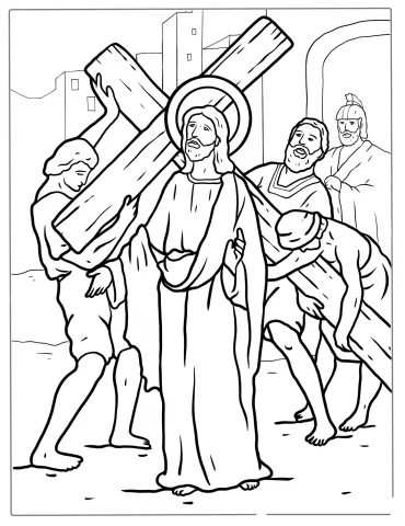 Cross Coloring Pages
