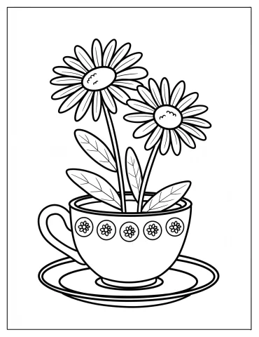 Daisy Coloring Pages