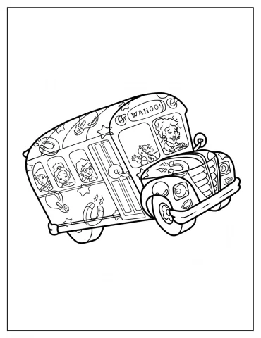 Magic School Bus Coloring Pages