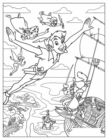 Peter Pan Coloring Pages