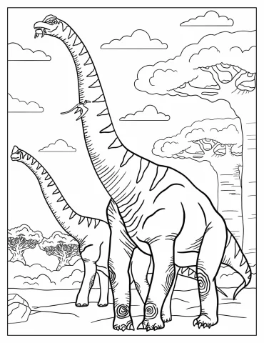 Brachiosaurus Coloring Pages