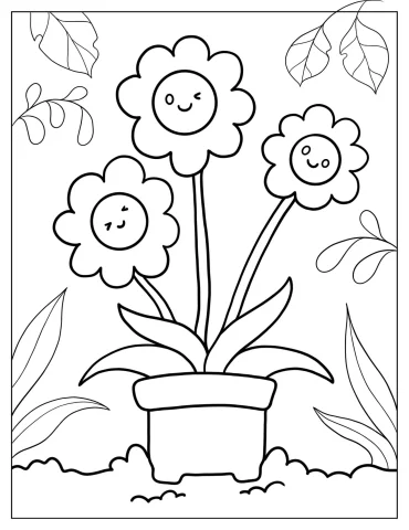 Flower Coloring Pages