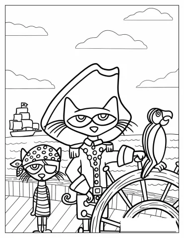 Pete the Cat Coloring Pages