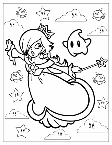 Rosalina Coloring Pages