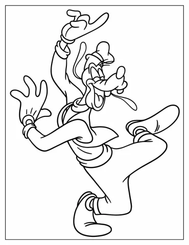 Goofy Coloring Pages