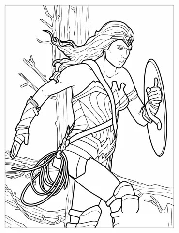 Wonder Woman Coloring Pages