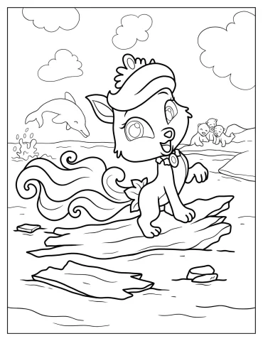 Palace Pets Coloring Pages