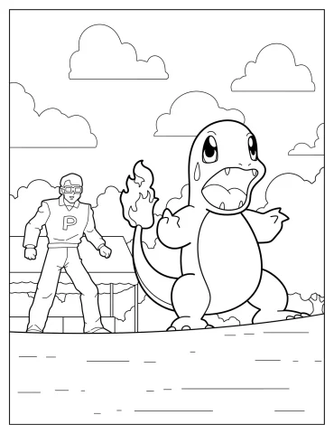 Charmander Coloring Pages